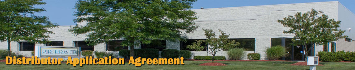 Distributor Application Agreement